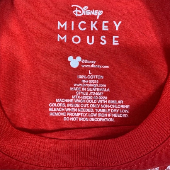 ❤NWT Disney Mickey Mouse Distressed Graphic Cropped Short Sleeve Tee❤ - Picture 6 of 6